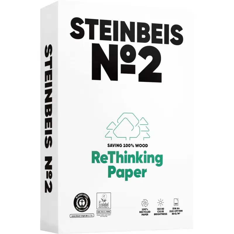 Steinbeis nr 2 Recyclingpapier A 4 80 g 500 arkusz ISO 80