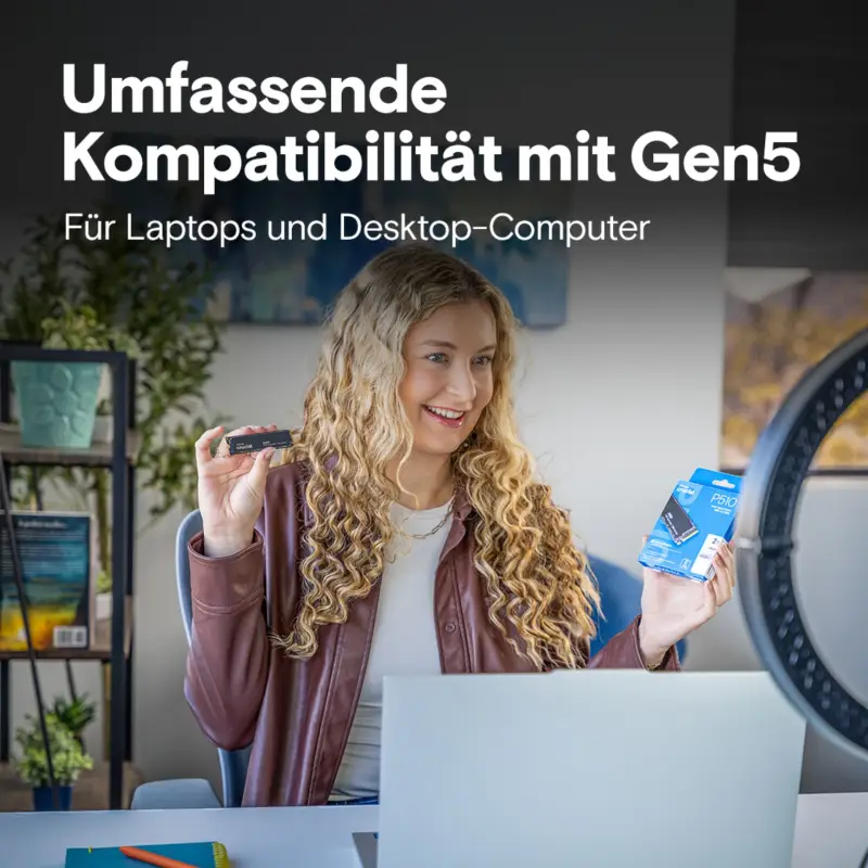 Crucial P510 Gen5 2280       1TB NVMe PCIe M.2 SSD