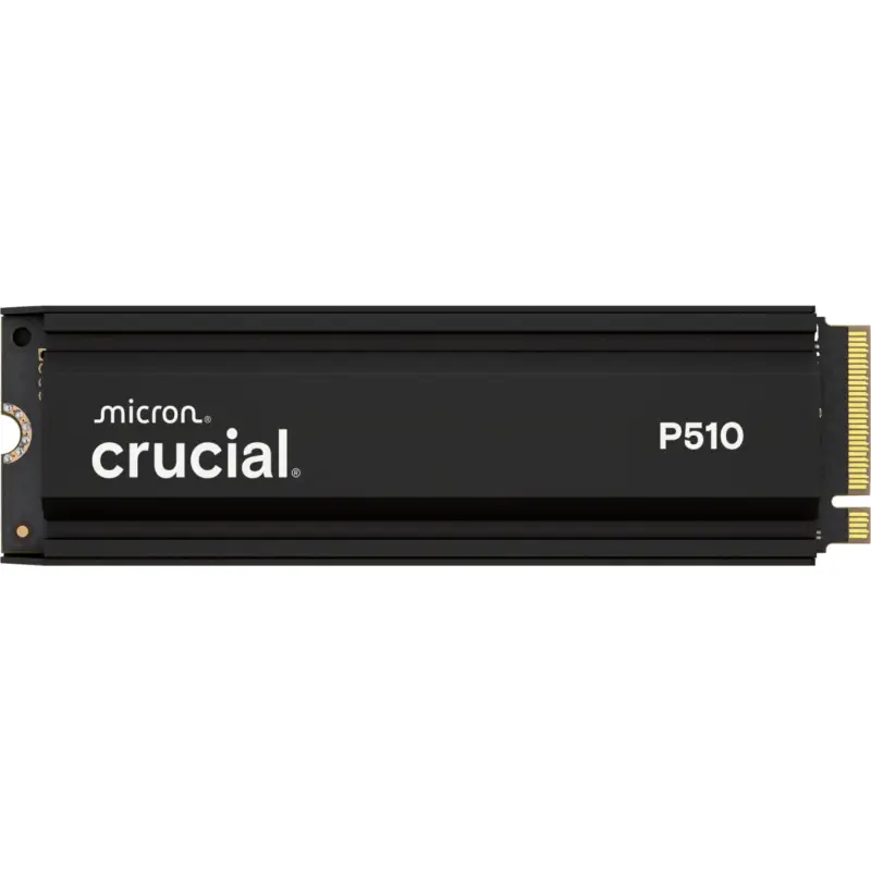 Crucial P510 Gen5 2280       1TB NVMe PCIe M.2 SSD z Heatsink