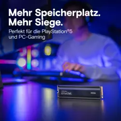 Crucial P510 Gen5 2280       2TB NVMe PCIe M.2 SSD z Heatsink