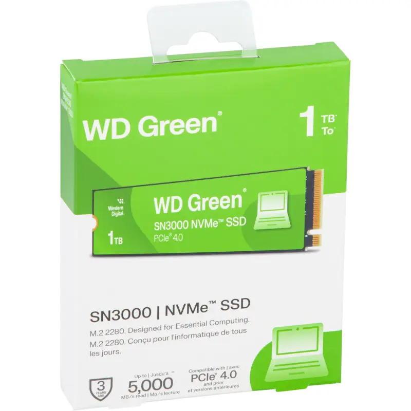 Western Digital green SSD 1TB M.2 2280 PCI 4.0 SN3000