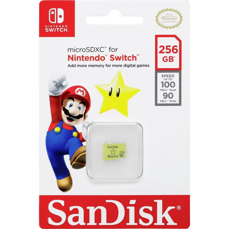 SanDisk MicroSDXC 100MB    256GB Nintendo      SDSQXAO-256G-GNCZN