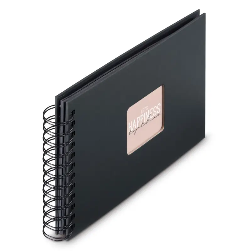 Hama  Fine Art  Spiral NewBlack 24x17 50 schwarze Seiten    9833