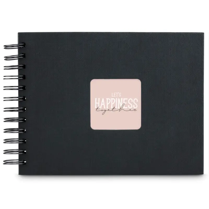 Hama  Fine Art  Spiral NewBlack 24x17 50 schwarze Seiten    9833