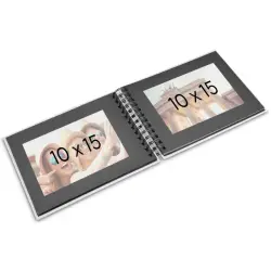 Hama  Fine Art  Spiral NewBlack 24x17 50 schwarze Seiten    9833