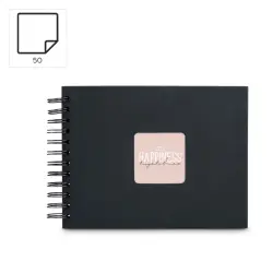 Hama  Fine Art  Spiral NewBlack 24x17 50 schwarze Seiten    9833