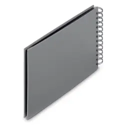 Hama  Fine Art  Spiral Steingrau 24x17 50 schwarze Seiten    9839