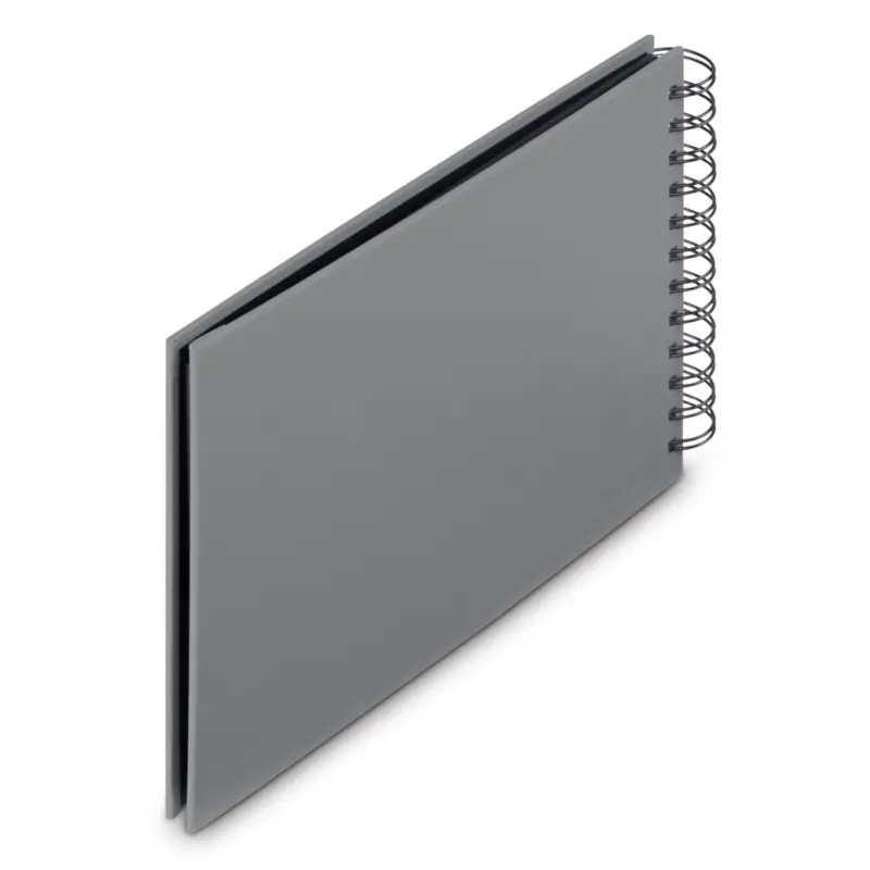 Hama  Fine Art  Spiral Steingrau 24x17 50 schwarze Seiten    9839