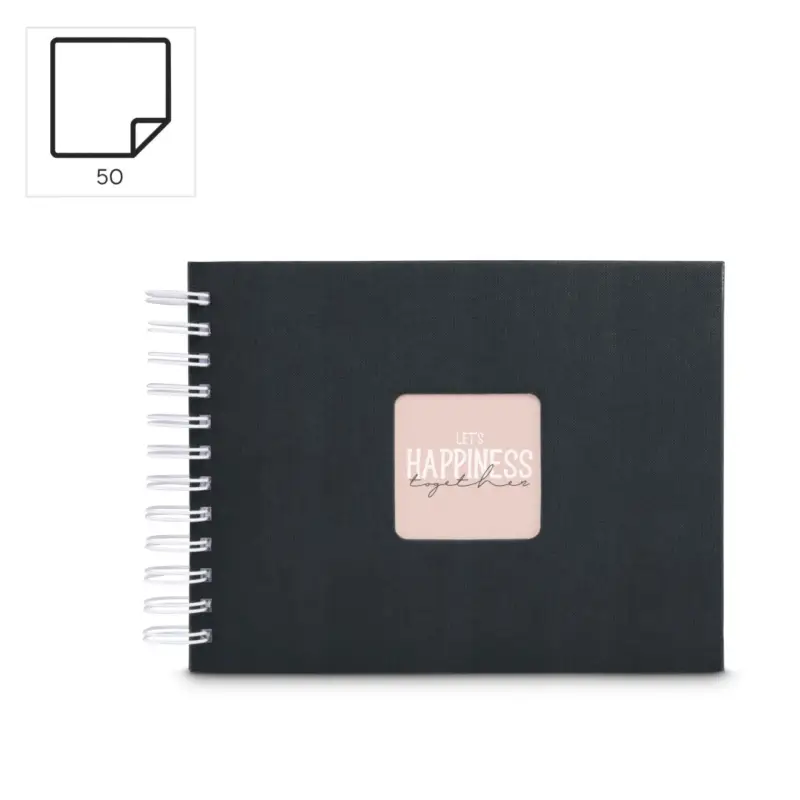 Hama  Fine Art  Spiral NewBlack 24x17 50 weiße Seiten    9830