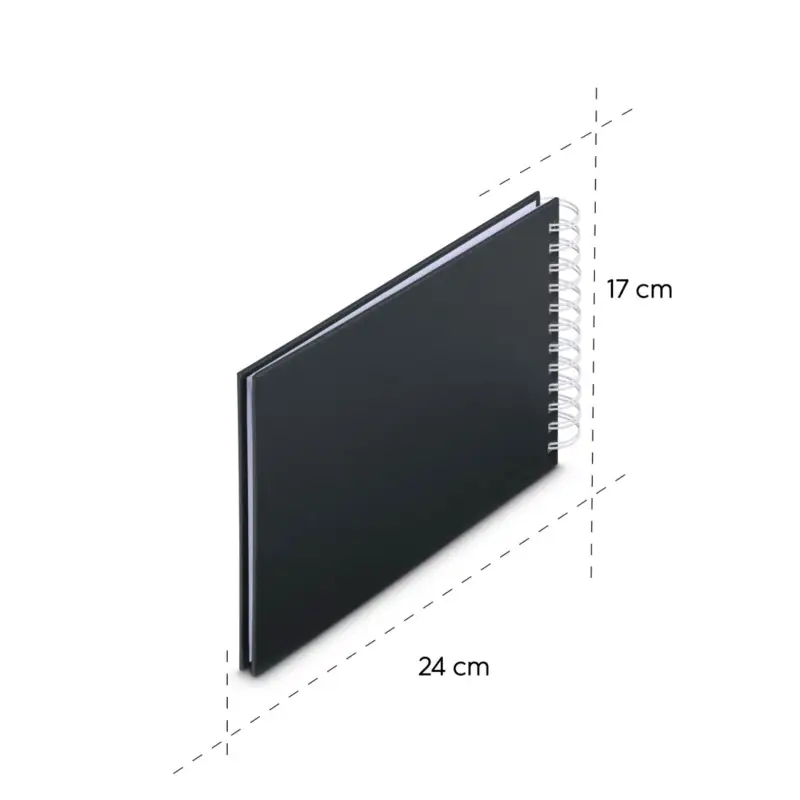 Hama  Fine Art  Spiral NewBlack 24x17 50 weiße Seiten    9830