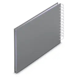 Hama  Fine Art  Spiral Steingrau 24x17 50 weiße Seiten    9836