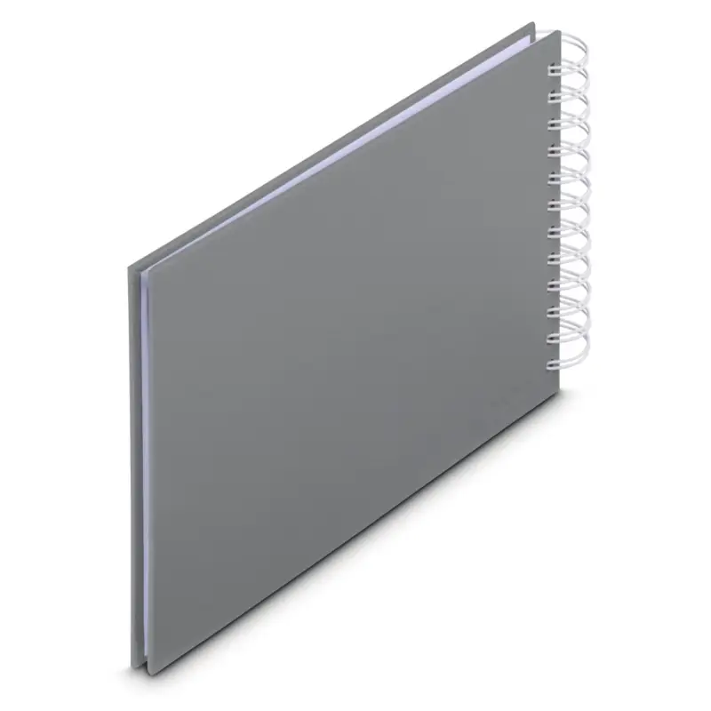 Hama  Fine Art  Spiral Steingrau 24x17 50 weiße Seiten    9836