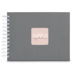 Hama  Fine Art  Spiral Steingrau 24x17 50 weiße Seiten    9836