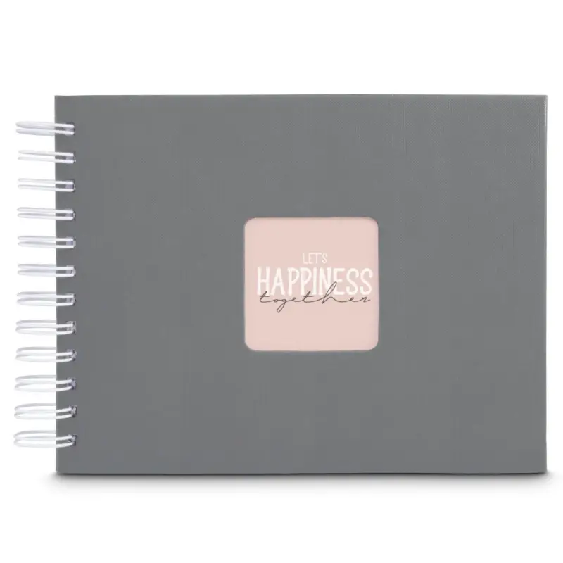 Hama  Fine Art  Spiral Steingrau 24x17 50 weiße Seiten    9836