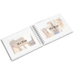 Hama  Fine Art  Spiral Steingrau 24x17 50 weiße Seiten    9836