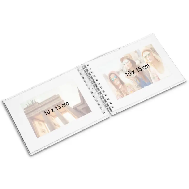 Hama  Fine Art  Spiral Steingrau 24x17 50 weiße Seiten    9836