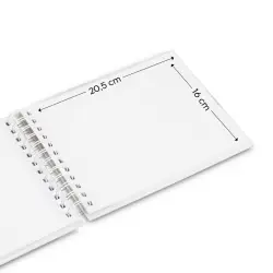 Hama  Fine Art  Spiral Steingrau 24x17 50 weiße Seiten    9836