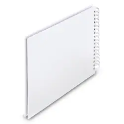 Hama  Fine Art  Spiral weiß 28x24 50 weiß Seiten    9843