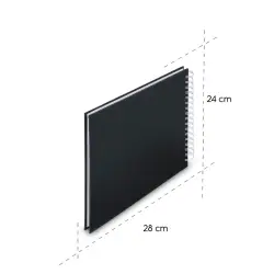 Hama  Fine Art  Spiral NewBlack 28x24 50 weiße Seiten    9831