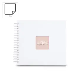 Hama  Fine Art  Spiral weiß 28x24 50 weiß Seiten    9843