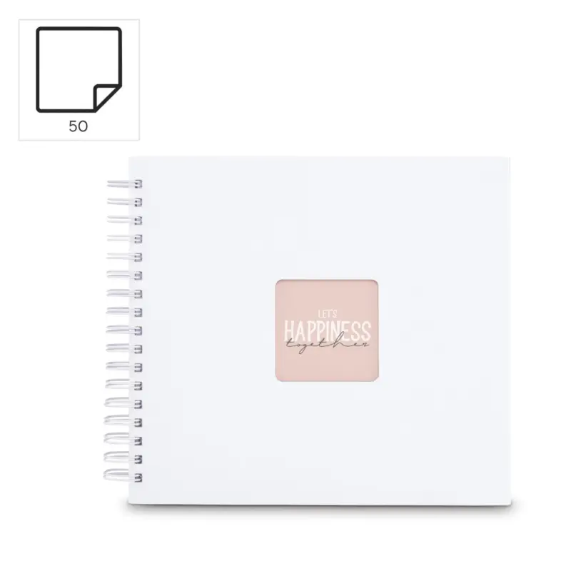 Hama  Fine Art  Spiral weiß 28x24 50 weiß Seiten    9843