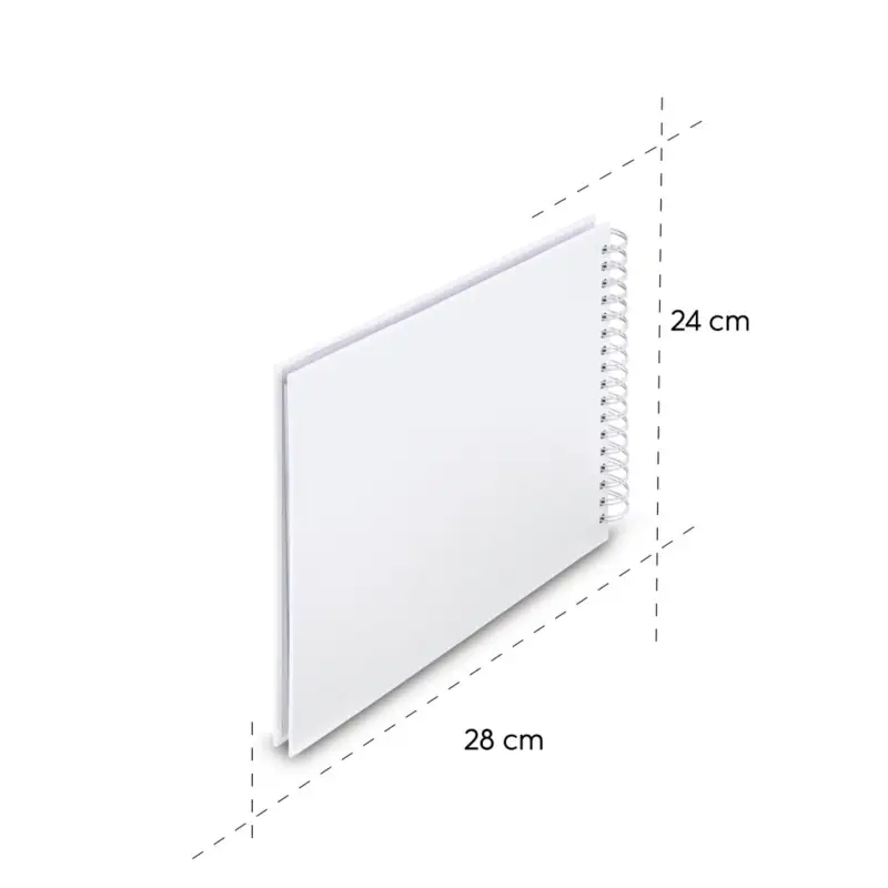 Hama  Fine Art  Spiral weiß 28x24 50 weiß Seiten    9843