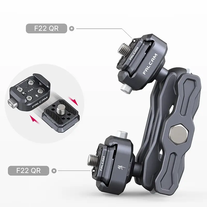 Ulanzi FALCAM F22 Uchwyt magic arm F018 z dwiema szybkozłączkami Quick Release