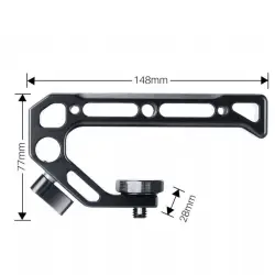 Uchwyt - szyna top handle Ulanzi UURIG R008 do klatki operatorskiej 3/8'' Arri locking pin [14,8cm]