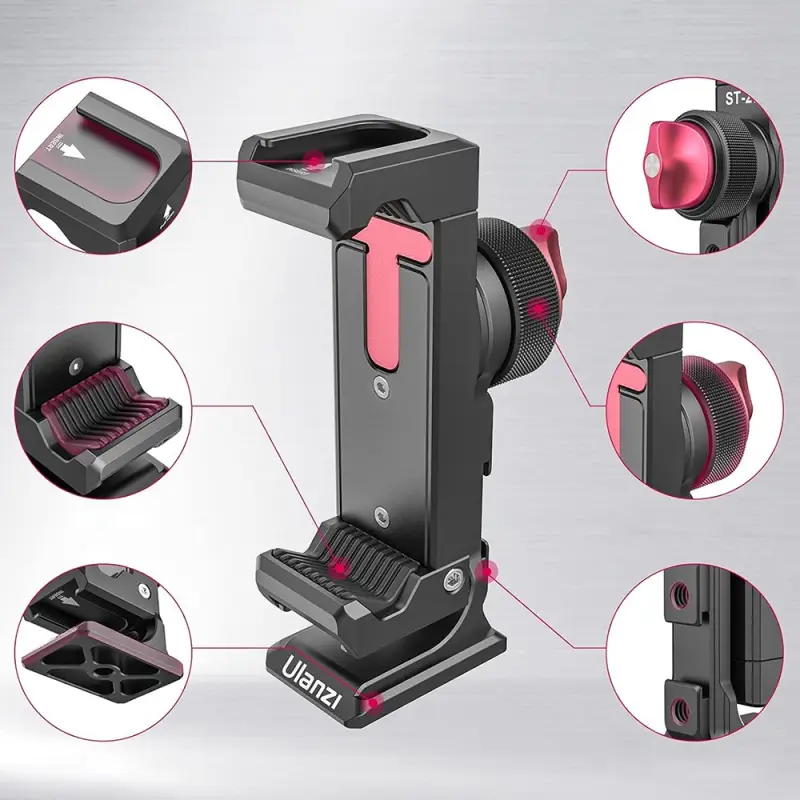 Uchwyt do telefonu Ulanzi ST-27 Iron Man IV aluminiowy