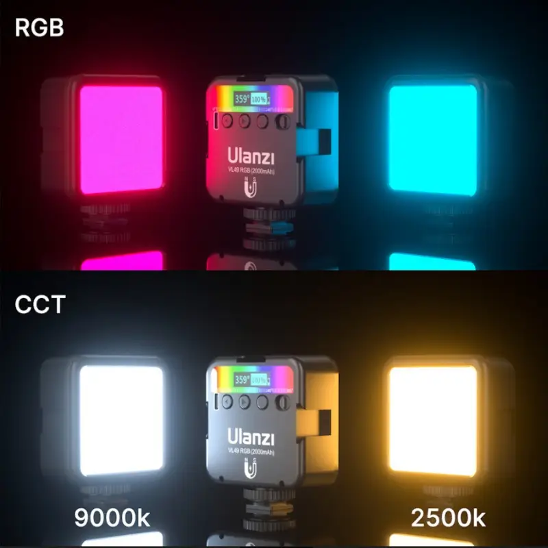 Lampa diodowa LED Ulanzi VL49 2500-9000K + RGB