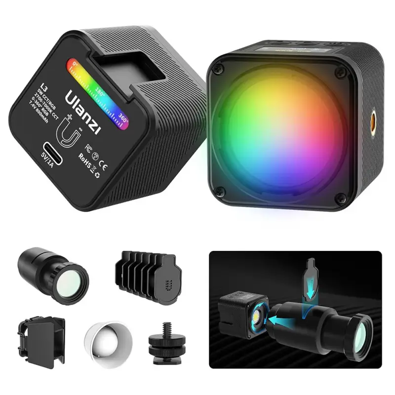 Miniaturowa lampa LED Ulanzi L3 2700-7000K + RGB