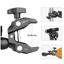 ULANZI R096 podwójny uchwyt crab clamp