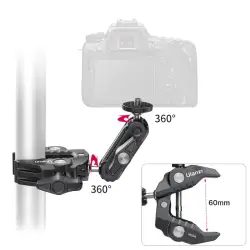 Uchwyt ULANZI R094 crab clamp z ramieniem magic arm 1/4'' [14cm]