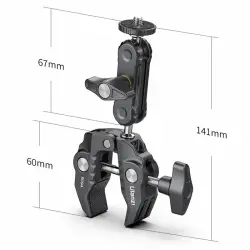 Uchwyt ULANZI R094 crab clamp z ramieniem magic arm 1/4'' [14cm]