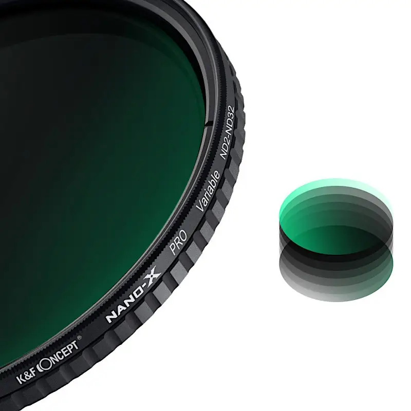 Filtr szary regulowany Fader K&F Concept Nano-X ND2-ND32 55mm
