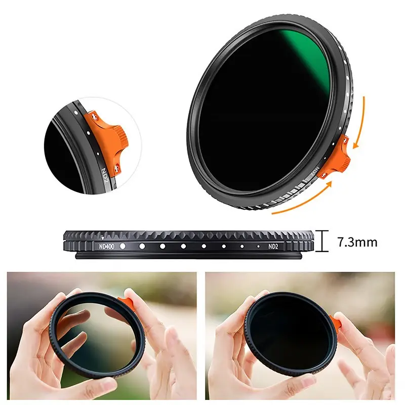 Filtr szary regulowany Fader NDX K&F Concept Nano-X ND2-ND400 77mm