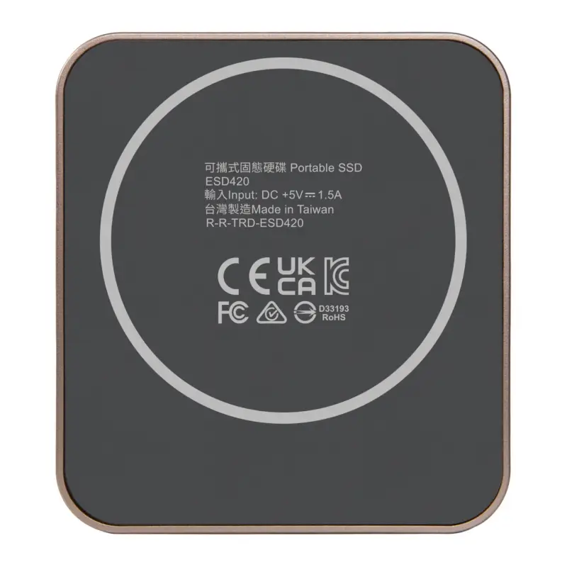 Transcend Portable SSD       4TB Magnetic R/W 2000/2000 Rose Gold