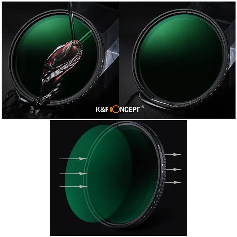 Filtr szary regulowany fader NDX ND8-ND2000 77mm K&F Concept