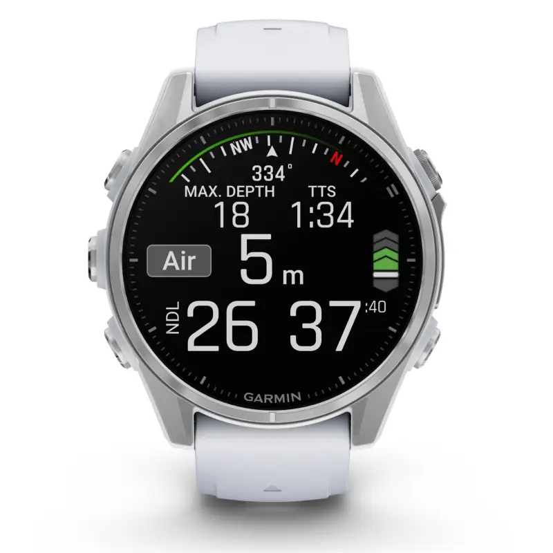 Garmin fenix 8 (43mm) Bialy/Srebrny