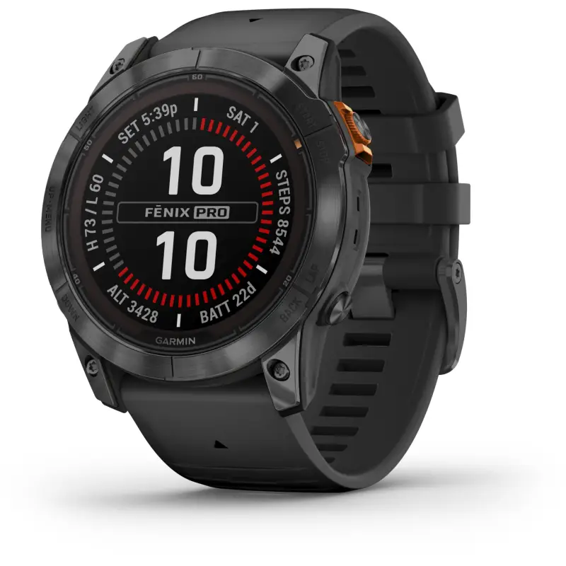 Garmin Fenix 7X Pro Solar (26mm) slate grey / black