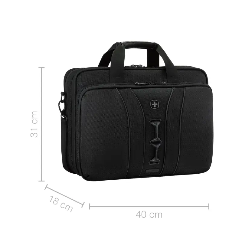 Wenger Legacy Black Series 16 Laptop Briefcase black