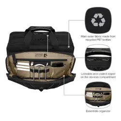 Wenger Legacy Black Series 16 Laptop Briefcase black