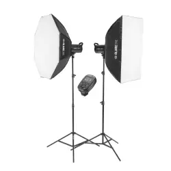 GlareOne Vega 400 Basic Kit - zestaw oświetlenia studyjnego