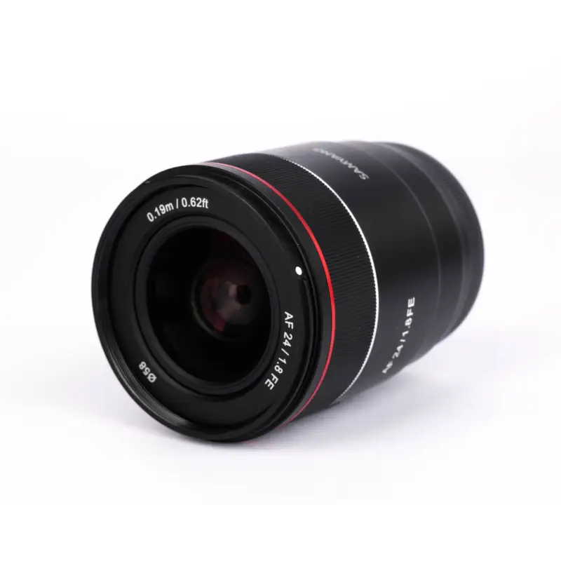 Używany obiektyw Samyang AF 24 mm f 2,8 mocowanie Sony E