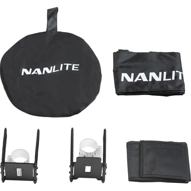 Nanlite Barndoor with eggcrate for Pavotube II 30C