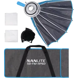 Nanlite Rapid 60 Parabolic Softbox SB-RP60 with Eggcrate for FM Mount
