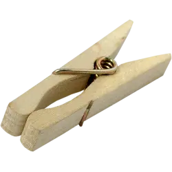 Kupo KCP-347 Wood C47 Spring-Type Clothspins (50 Pcs Per Bag)