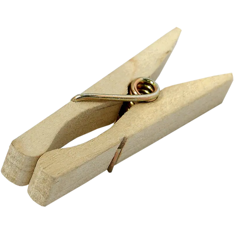 Kupo KCP-347 Wood C47 Spring-Type Clothspins (50 Pcs Per Bag)