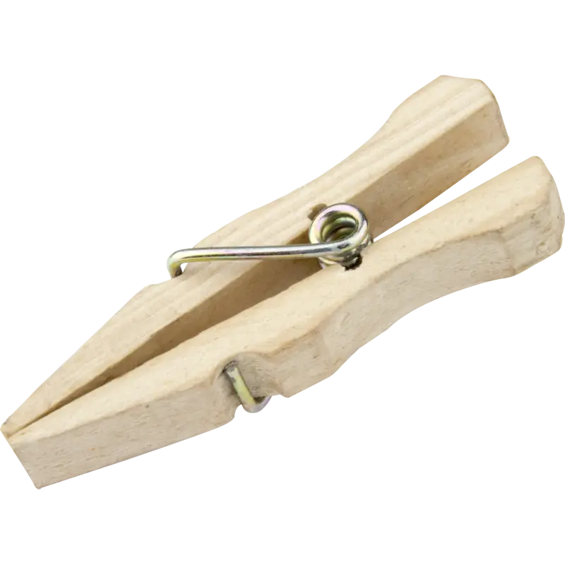 Kupo KCP-347 Wood C47 Spring-Type Clothspins (50 Pcs Per Bag)