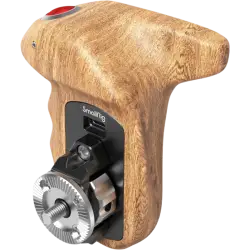 SmallRig 3324 Rosette Side Handle Wood with Record Start/Stop Remote Trigger
